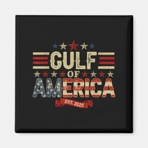 Retro Gulf Of Usa America Est 2025 Shirt Men Women Magnet