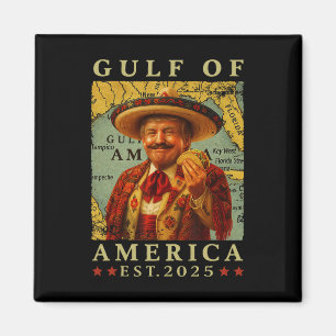 Retro Gulf Of Usa America Mexico Funny Trump Mexic Magnet