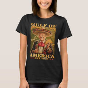 Retro Gulf Of Usa America Mexico Funny Trump Mexic T-Shirt