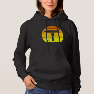 Retro Gun Vintage Gun Cool Shooting 60s 70s Style Hoodie