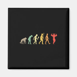 Retro Gym Motivation Gift Idea Funny Bodybuilding  Magnet