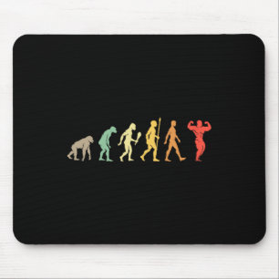 Retro Gym Motivation Gift Idea Funny Bodybuilding  Mouse Pad