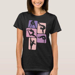 Retro Gymnastics For Women Girls Gymnast  3 T-Shirt
