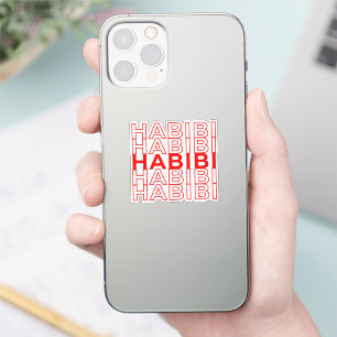 Retro Habibi Red Arabic Arab