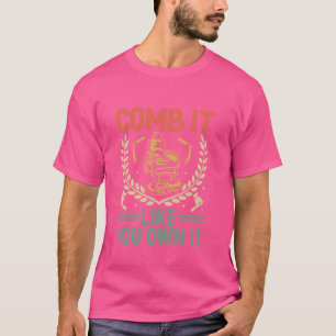 Retro Hairstylist Hairapist Hairdresser Hair Styli T-Shirt