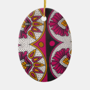 Retro Hakuna Matata Apparel Gift designer Merchand Ceramic Tree Decoration