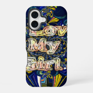 Retro Hakuna matata Infinity I Love my Girl.jpg iPhone 16 Case