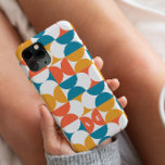 Retro half circle scallop bold blue orange yellow  Case-Mate iPhone 14 case<br><div class="desc">Step back in time with our Retro Half Circle Scallop Bold Blue, Orange, and Yellow Case. This striking accessory embodies the spirit of the sixties with its vibrant colours and bold print pattern. The scallop design adds a touch of whimsy and nostalgia, capturing the essence of retro style. Personalise the...</div>