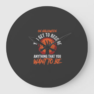 Retro Halloween Anything You Want Design_1 Large Clock