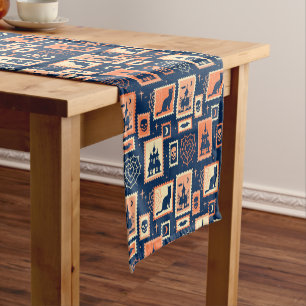Retro Halloween Artistamps Short Table Runner