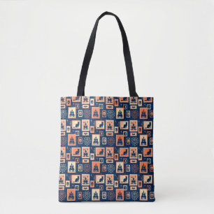 Retro Halloween Artistamps Tote Bag