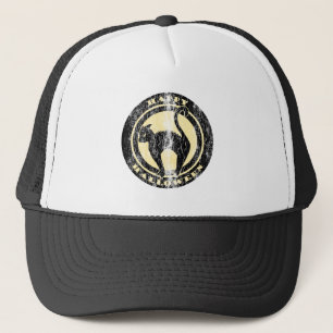 Retro Halloween Black Cat Trucker Hat