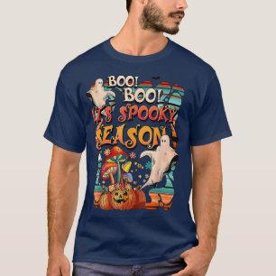 Retro Halloween Boo Boo Witch Pumpkin Spooky Groov T-Shirt
