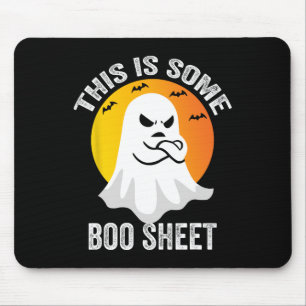 Retro Halloween Boo Ghost Costume This is Some Boo Mouse Pad