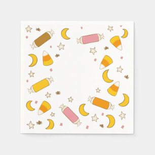Retro Halloween Candy Classics Party Napkin