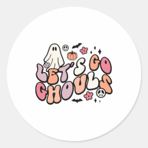 Retro Halloween    Classic Round Sticker