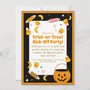 Retro Halloween Costume or Trunk or Treat Party Invitation