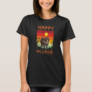 Retro Halloween Costumes Matching Grizzly Bear Hal T-Shirt
