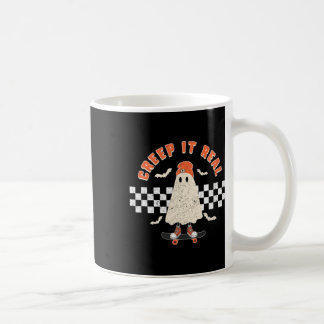 Retro Halloween Creep It Real Ghost Boy Fall Seaso Coffee Mug