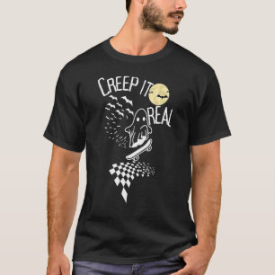 Retro Halloween Creep it Real Vintage Ghost Hallow T-Shirt