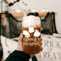 Retro Halloween Cute Ghost Spooky Season