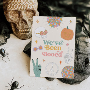 Retro Halloween Games Boo Neighbour Game Sign Invitation