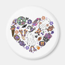 Retro Halloween Ghosts with Roller Blades 