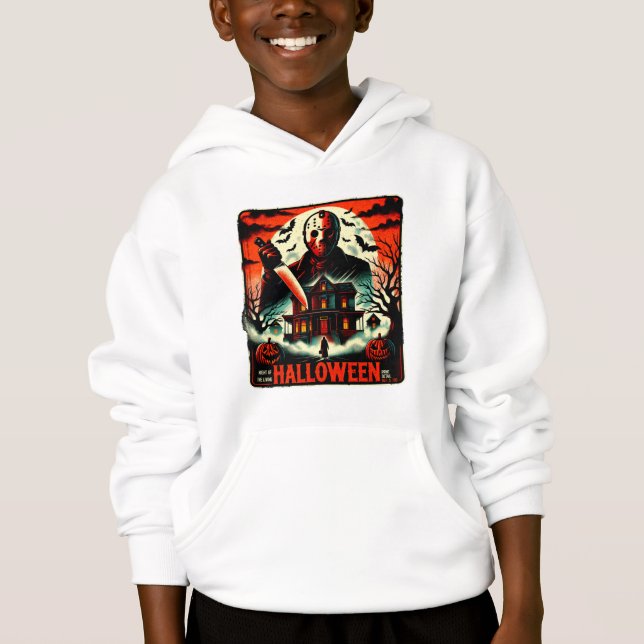 Retro Halloween Horror Night 80s Slasher Vibes (Front)