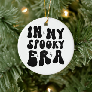 Retro Halloween In My Spooky Era Vintage Fall  Ceramic Tree Decoration