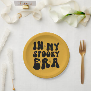 Retro Halloween In My Spooky Era Vintage Fall  Paper Plate
