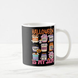 Retro Halloween Is My Jam Spooky Season Scary Fall Coffee Mug