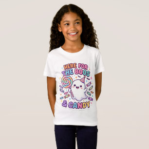 Retro Halloween Kids T-Shirt , Boos and Candy