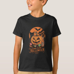 Retro Halloween Long Live Fall Spooky Season  T-Shirt
