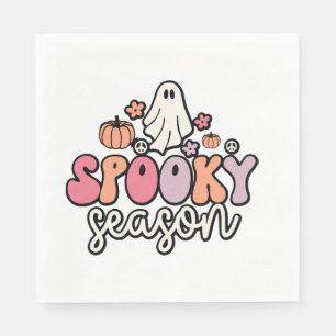 Retro Halloween Napkin