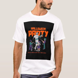 Retro Halloween Party Mummy Graphic Men's T-Shirt