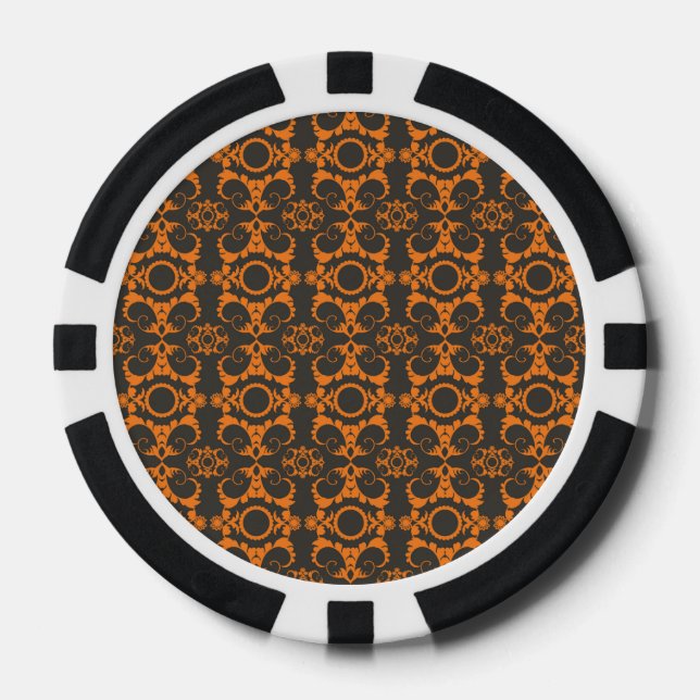 Retro Halloween Party Poker Chips (Front)