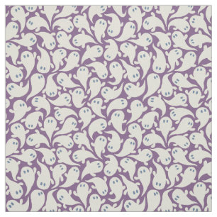 Retro Halloween pattern in vintage cartoon style. Fabric