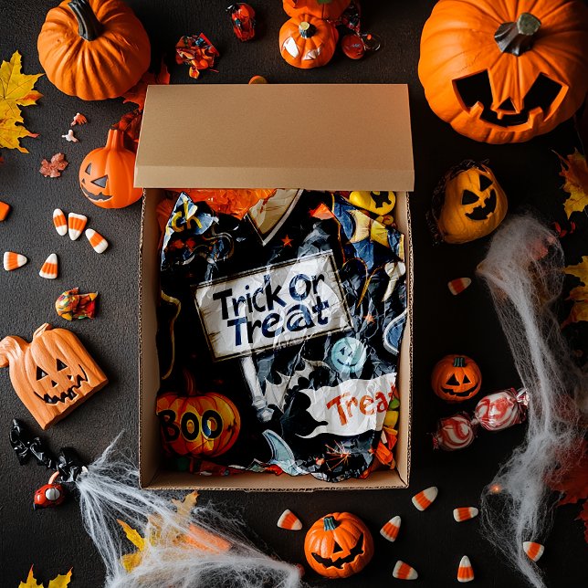 Retro Halloween Pattern Tissue Paper (Creator Uploaded)