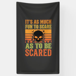 Retro Halloween Scare Skull Design_1 Banner