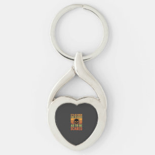Retro Halloween Scare Skull Design_1 Key Ring