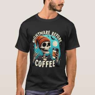 Retro Halloween Skeleton Coffee Mug Scary Night Be T-Shirt