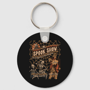 Retro Halloween Skeleton Horror Monster Midnight S Key Ring