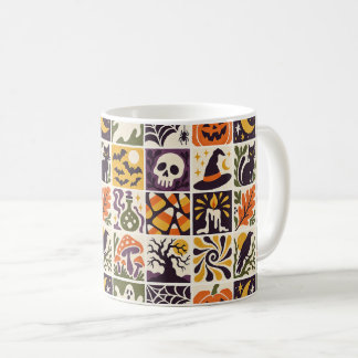 Retro Halloween Spooky Icons Coffee Mug