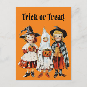 Retro Halloween Spooky Season Postcard