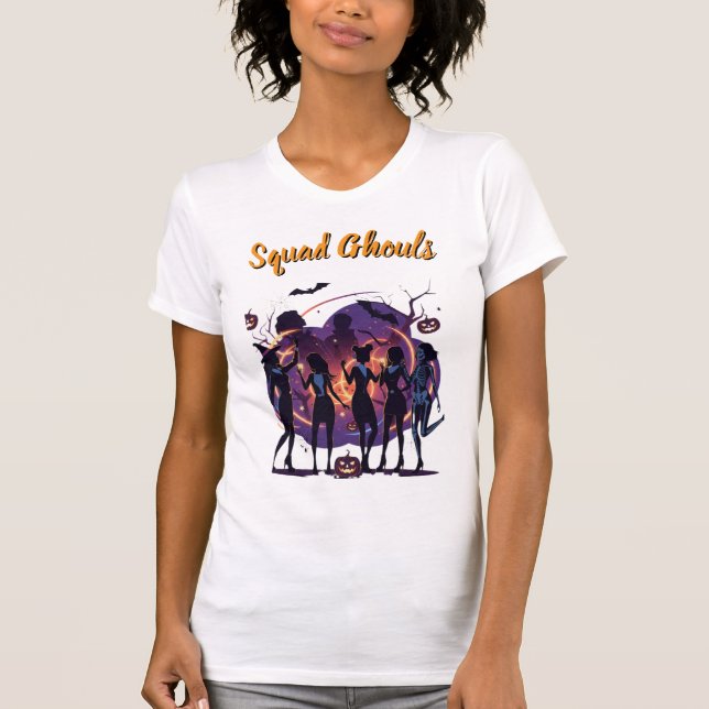Retro Halloween Squad Ghouls Women's T-Shirt (Front)