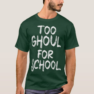 Retro Halloween Teacher Ghouls Groovy School Trick T-Shirt