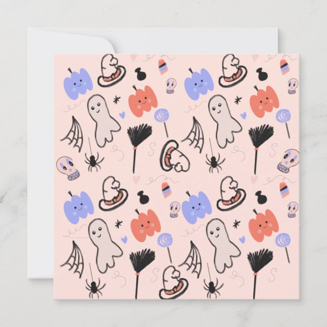 Retro Halloween Vintage Themed Doodles       (Front)