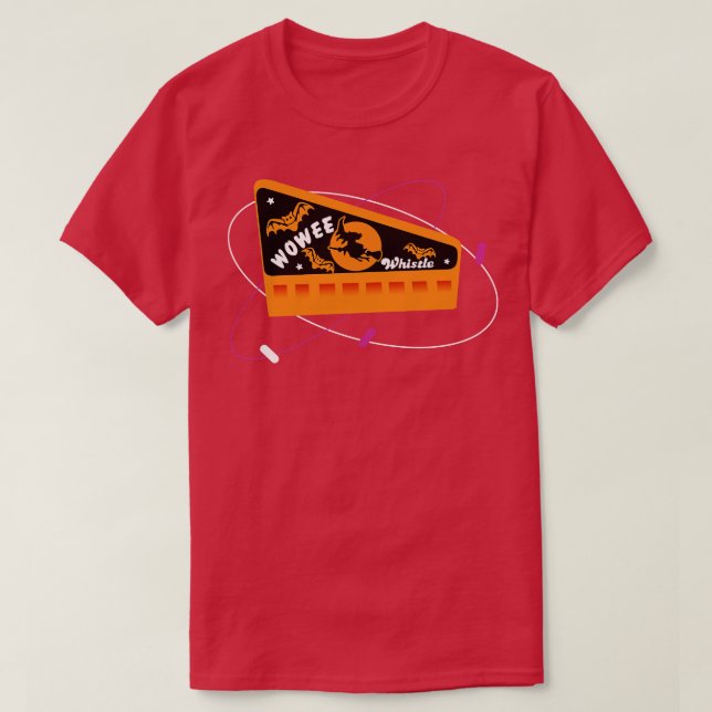 Retro Halloween wax candy whistle TShirt (Design Front)