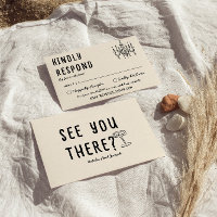 Retro Hand Drawn Bold Quirky Modern Wedding