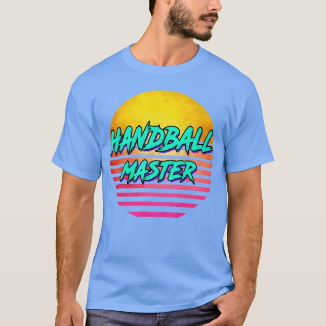 Retro Handball Lover Gift T-Shirt (Front)